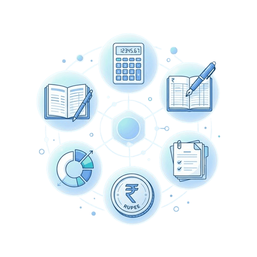 Accounting tools illustration
